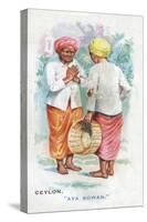 Customary Greeting in Ceylon, 1907-English School-Stretched Canvas