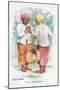 Customary Greeting in Ceylon, 1907-English School-Mounted Giclee Print