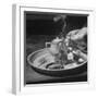 Customer Cooking Up the Opium to Prepare It For Smoking-George Lacks-Framed Photographic Print