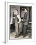 Customer Tries on a Suit the Tailor Has Made for Him, Suits You Sir!-null-Framed Art Print