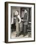 Customer Tries on a Suit the Tailor Has Made for Him, Suits You Sir!-null-Framed Art Print