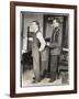 Customer Tries on a Suit the Tailor Has Made for Him, Suits You Sir!-null-Framed Art Print