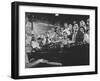 Customers at Bar of Casey's Limestone House Join in Singing Old Songs-Yale Joel-Framed Photographic Print