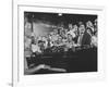 Customers at Bar of Casey's Limestone House Join in Singing Old Songs-Yale Joel-Framed Photographic Print