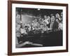 Customers at Bar of Casey's Limestone House Join in Singing Old Songs-Yale Joel-Framed Photographic Print