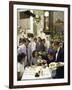 Customers Being Served Seafood and Chipped Ice at Galatoire's Restaurant-null-Framed Photographic Print