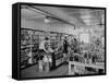 Customers Buying Supplies at Local Store-null-Framed Stretched Canvas