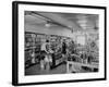 Customers Buying Supplies at Local Store-null-Framed Photographic Print