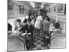 Customers Inside Neal's Diner-Yale Joel-Mounted Photographic Print