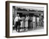 Customers Lined Up at a Hot Dog Stand on the Boardwalk in the Resort and Convention City-Alfred Eisenstaedt-Framed Photographic Print