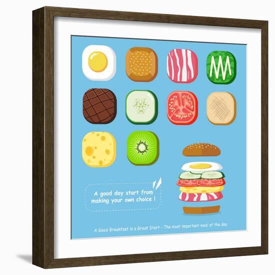 Customized Breakfast-Phoebe Yu-Framed Art Print