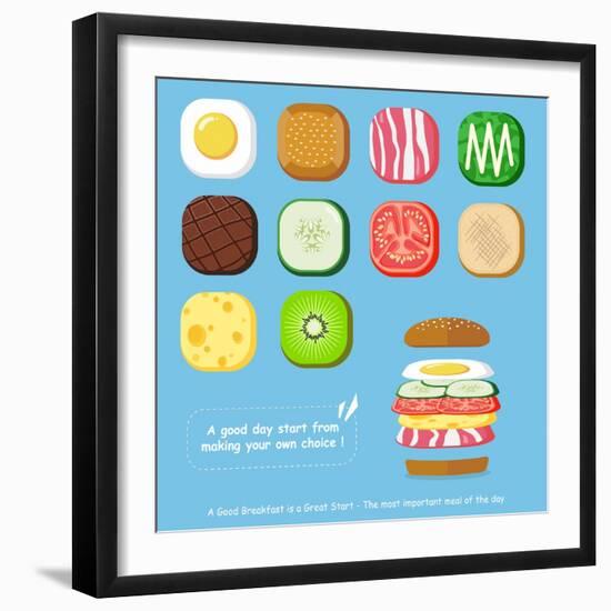 Customized Breakfast-Phoebe Yu-Framed Art Print