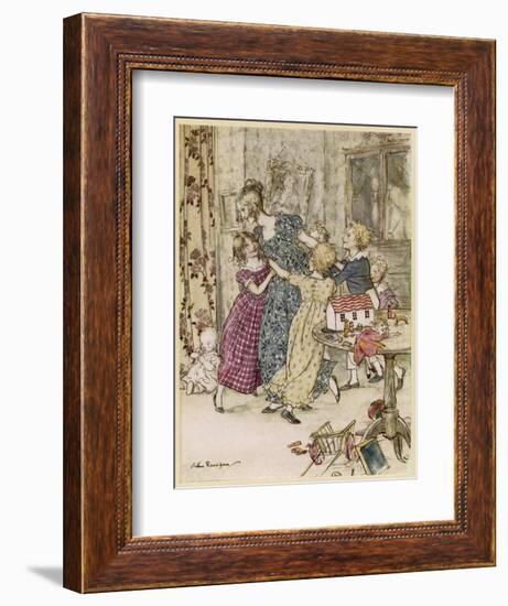 Customs, Christmas, Games-Arthur Rackham-Framed Art Print