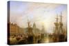 Customs House Quay, Dublin-Claude T. Stanfield Moore-Stretched Canvas