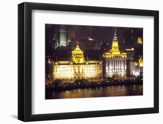 Customs House, the Bund, Whampoa River, Shanghai, China-Dallas and John Heaton-Framed Photographic Print