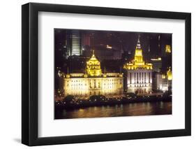 Customs House, the Bund, Whampoa River, Shanghai, China-Dallas and John Heaton-Framed Photographic Print