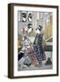 Customs of the Year: New Year's, Two Women-Toyokuni-Framed Giclee Print