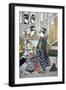 Customs of the Year: New Year's, Two Women-Toyokuni-Framed Giclee Print