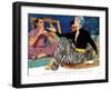 Custon - Made Bride  - Saturday Evening Post "Leading Ladies", March 27, 1954 pg.30-SEP-Framed Giclee Print