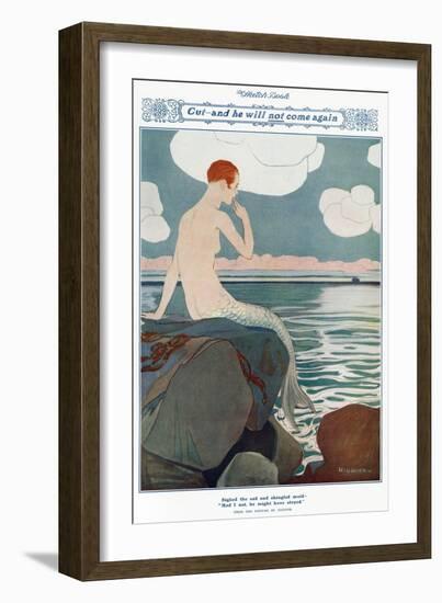 Cut and He Will Not Come Again by Reginald Higgins-null-Framed Art Print