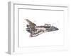 Cut-Away Diagram of the Space Shuttle-null-Framed Photo