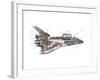 Cut-Away Diagram of the Space Shuttle-null-Framed Photo