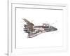 Cut-Away Diagram of the Space Shuttle-null-Framed Photo