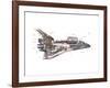 Cut-Away Diagram of the Space Shuttle-null-Framed Photo