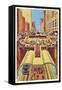 Cut-away View of Chicago Subway-null-Framed Stretched Canvas