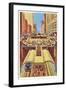 Cut-away View of Chicago Subway-null-Framed Art Print