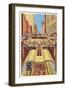 Cut-away View of Chicago Subway-null-Framed Art Print