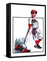 "Cut Grass or Play Baseball?,"August 30, 1924-Angus MacDonall-Framed Stretched Canvas