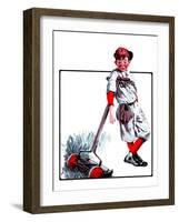 "Cut Grass or Play Baseball?,"August 30, 1924-Angus MacDonall-Framed Giclee Print