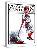 "Cut Grass or Play Baseball?," Country Gentleman Cover, August 30, 1924-Angus MacDonall-Stretched Canvas