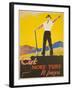 Cut More Turf it Pays-null-Framed Giclee Print