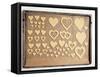Cut-Out Biscuits on a Baking Tray-null-Framed Stretched Canvas