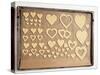 Cut-Out Biscuits on a Baking Tray-null-Stretched Canvas
