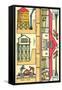 Cut-out Model of Train Station-null-Framed Stretched Canvas