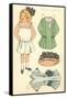 Cut-out Paper Doll, Little Girl, Marie Louise-null-Framed Stretched Canvas