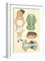 Cut-out Paper Doll, Little Girl, Marie Louise-null-Framed Art Print