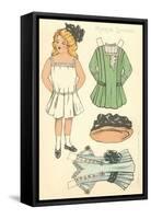 Cut-out Paper Doll, Little Girl, Marie Louise-null-Framed Stretched Canvas