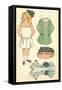 Cut-out Paper Doll, Little Girl, Marie Louise-null-Framed Stretched Canvas