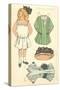 Cut-out Paper Doll, Little Girl, Marie Louise-null-Stretched Canvas