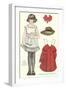 Cut-out Paper Doll, Little Girl-null-Framed Art Print