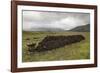 Cut Peat Stacked up for Winter, Connemara, County Galway, Connacht, Republic of Ireland-Gary Cook-Framed Photographic Print