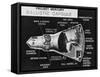 Cutaway Drawing of the Project Mercury Ballistic Capsule-Stocktrek Images-Framed Stretched Canvas
