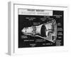 Cutaway Drawing of the Project Mercury Ballistic Capsule-Stocktrek Images-Framed Premium Photographic Print