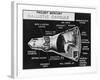 Cutaway Drawing of the Project Mercury Ballistic Capsule-Stocktrek Images-Framed Photographic Print