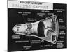 Cutaway Drawing of the Project Mercury Ballistic Capsule-Stocktrek Images-Mounted Photographic Print