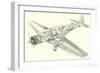 Cutaway Illustration of Aircraft-null-Framed Art Print